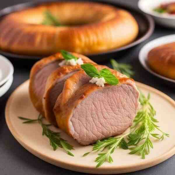 Свинина фаршированная мясом